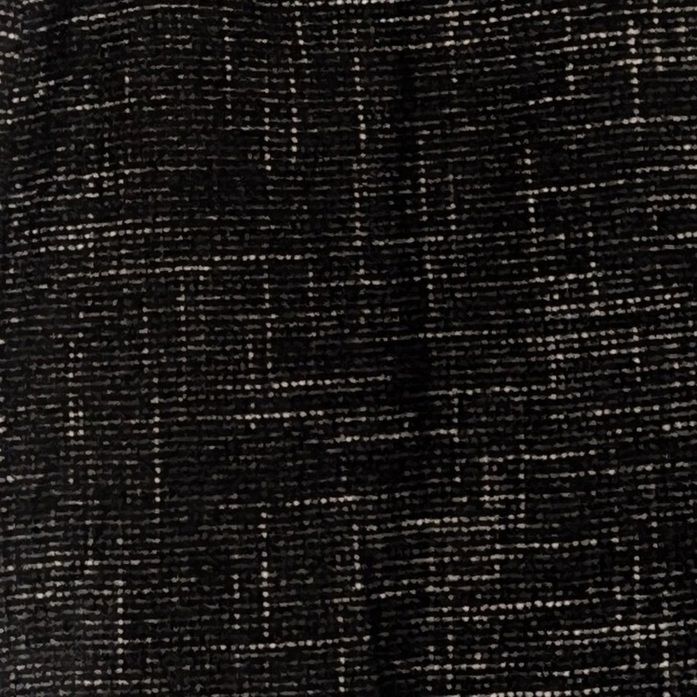Ann Taylor Black White Wool Blend Tweed Boucle Pencil Skirt Fringe Waist 2 - Picture 5 of 8